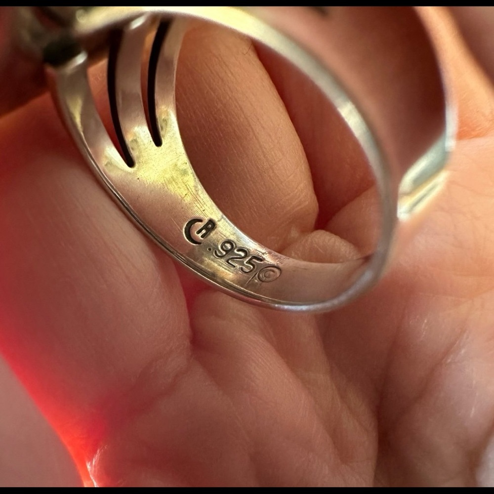 Turquoise And Silver Statement Ring - image 3